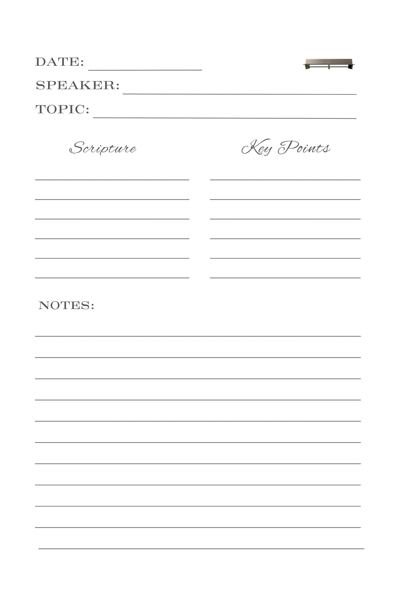 Sermon Notes